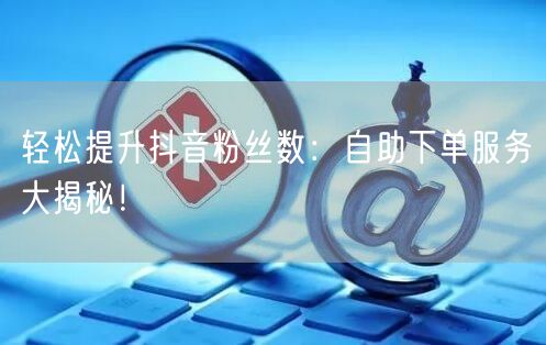 轻松提升抖音粉丝数:自助下单服务大揭秘!