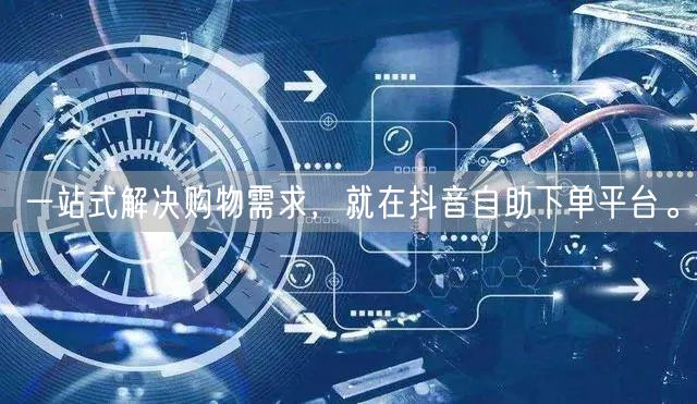 一站式解决购物需求,就在抖音自助下单平台。