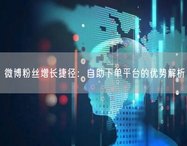 微博粉丝增长捷径:自助下单平台的优势解析
