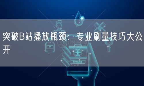 突破B站播放瓶颈:专业刷量技巧大公开