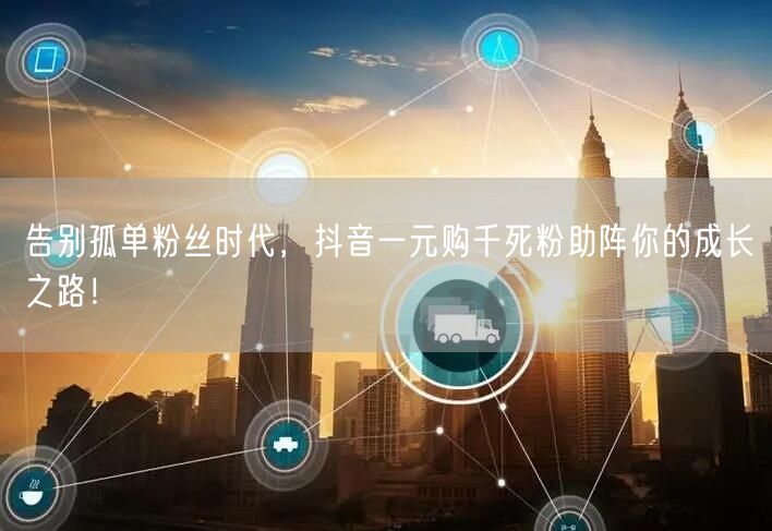 告别孤单粉丝时代,抖音一元购千死粉助阵你的成长之路!