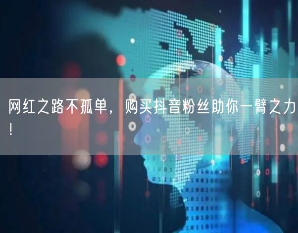 网红之路不孤单，购买抖音粉丝助你一臂之力！