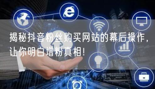 揭秘抖音粉丝购买网站的幕后操作，让你明白增粉真相！