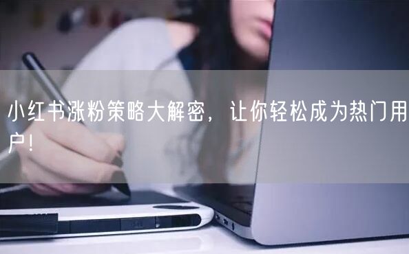 小红书涨粉策略大解密,让你轻松成为热门用户!