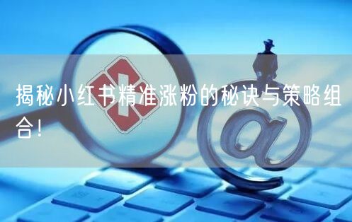 揭秘小红书精准涨粉的秘诀与策略组合!