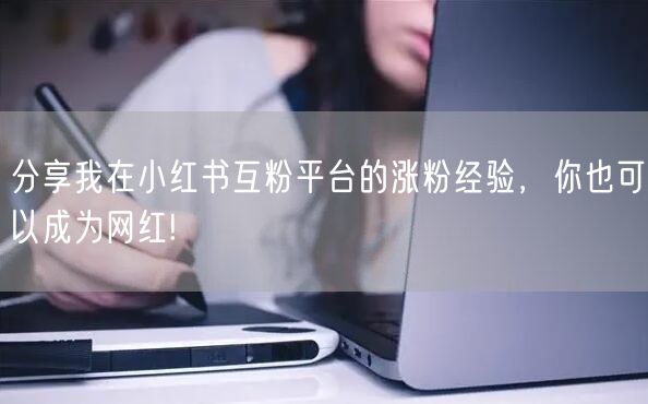 分享我在小红书互粉平台的涨粉经验，你也可以成为网红!