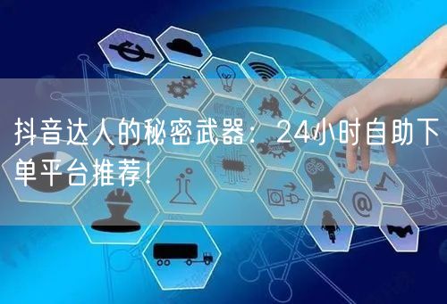 抖音达人的秘密武器:24小时自助下单平台推荐!