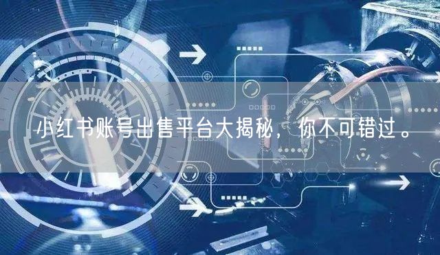 小红书账号出售平台大揭秘，你不可错过。