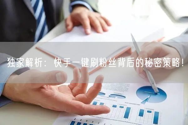 独家解析：快手一键刷粉丝背后的秘密策略！
