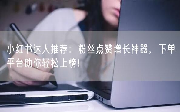 小红书达人推荐：粉丝点赞增长神器，下单平台助你轻松上榜！