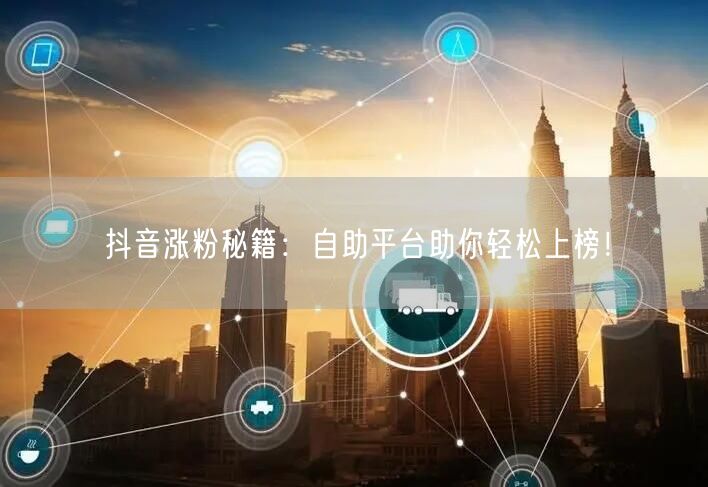 抖音涨粉秘籍：自助平台助你轻松上榜！
