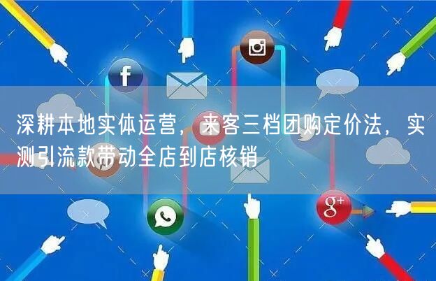 深耕本地实体运营，来客三档团购定价法，实测引流款带动全店到店核销