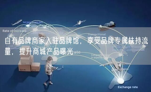 自有品牌商家入驻品牌馆，享受品牌专属扶持流量，提升商城产品曝光