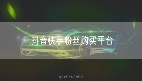 抖音快手粉丝购买平台