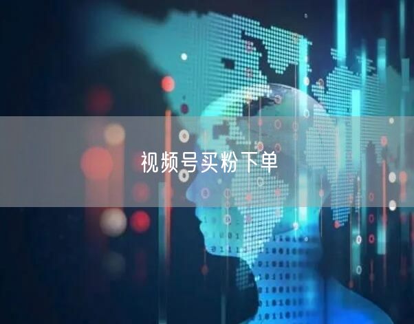 视频号买粉下单