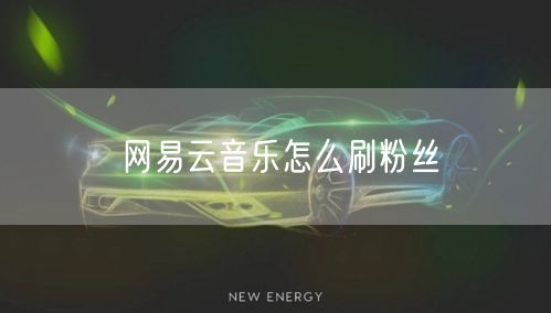 网易云音乐怎么刷粉丝