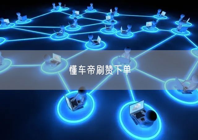懂车帝刷赞下单