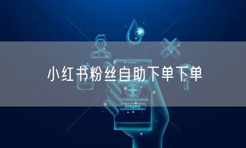 小红书粉丝自助下单下单