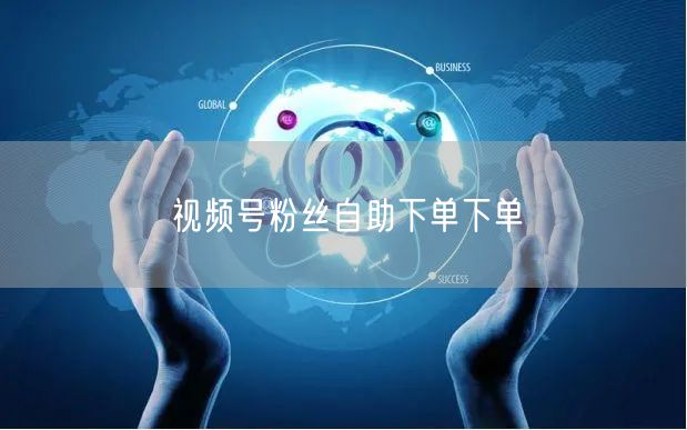 视频号粉丝自助下单下单